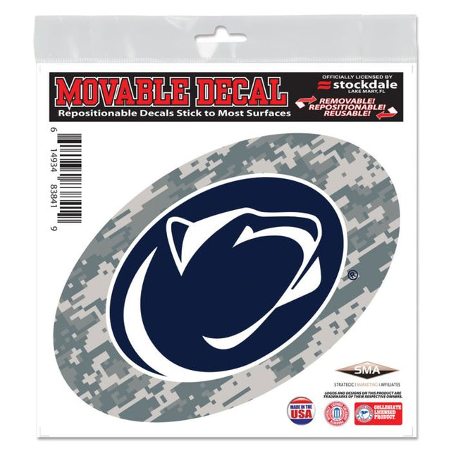 Calcomanía para todo tipo de superficies CAMO de Penn State Nittany Lions, 6" x 6"