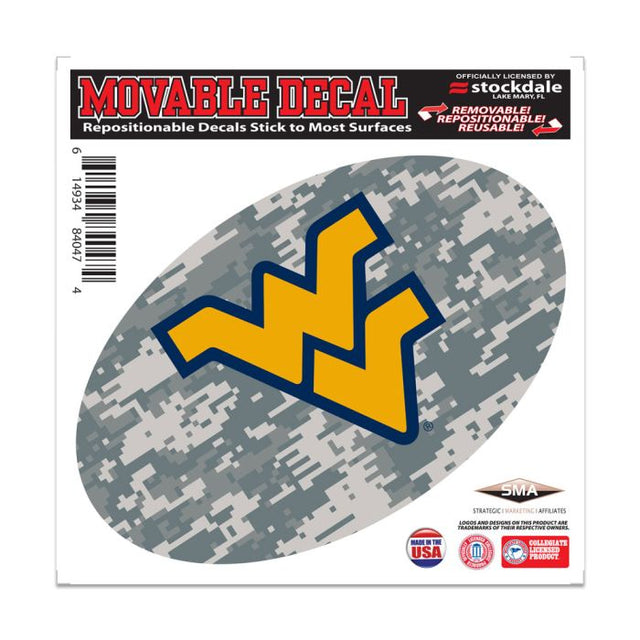 West Virginia Mountaineers CAMO All Surface Decal 6" x 6"