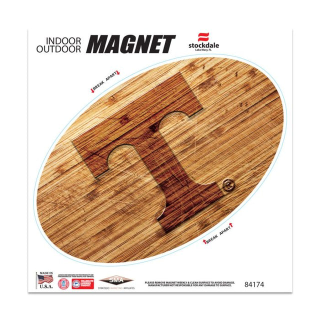 Imanes de madera para exteriores de Tennessee Volunteers, 6" x 6"