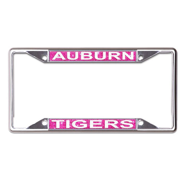 Auburn Tigers GLITTER BACKGROUND Lic Plt Frame S/S Printed