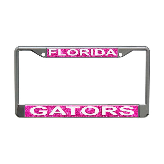 Florida Gators GLITTER BACKGROUND Lic Plt Frame S/L Printed