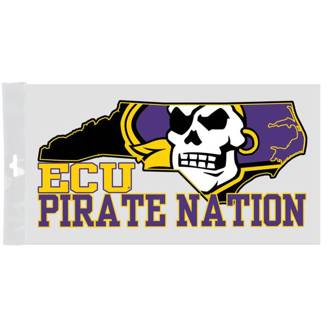 East Carolina Pirates Window Decals 4" x 7"