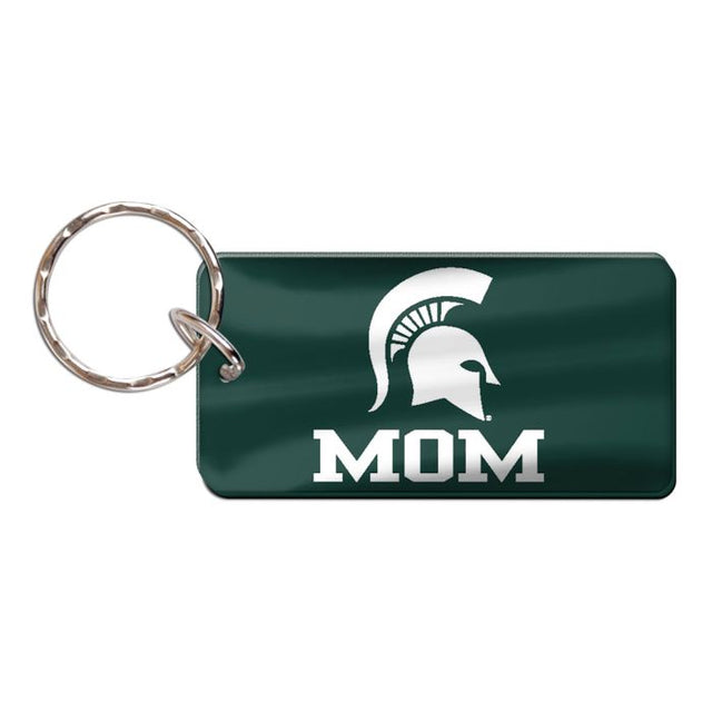 Michigan State Spartans Keychain Rectangle