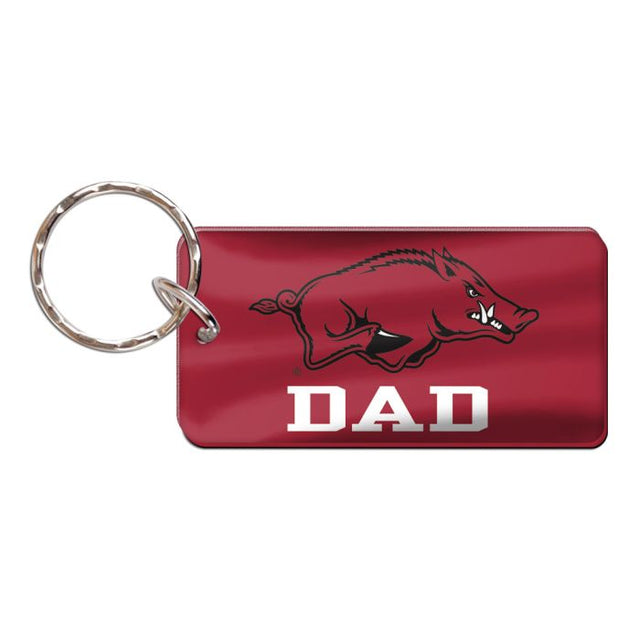 Arkansas Razorbacks Keychain Rectangle