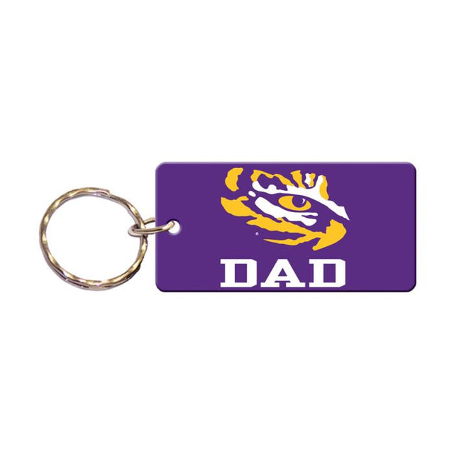 LSU Tigers Keychain Rectangle