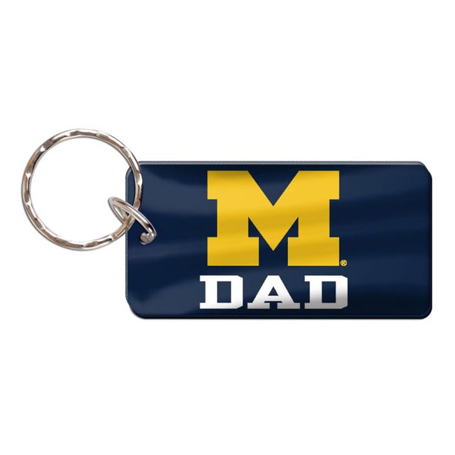 Michigan Wolverines Keychain Rectangle