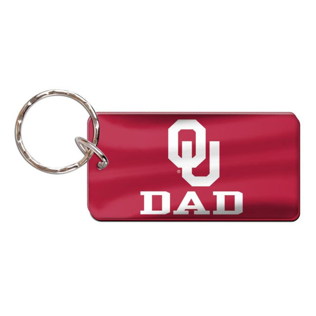 Llavero rectangular de los Oklahoma Sooners