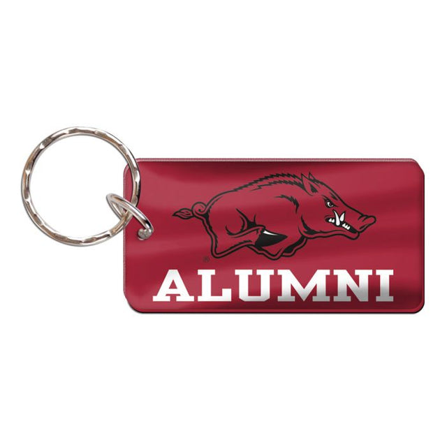 Arkansas Razorbacks Keychain Rectangle