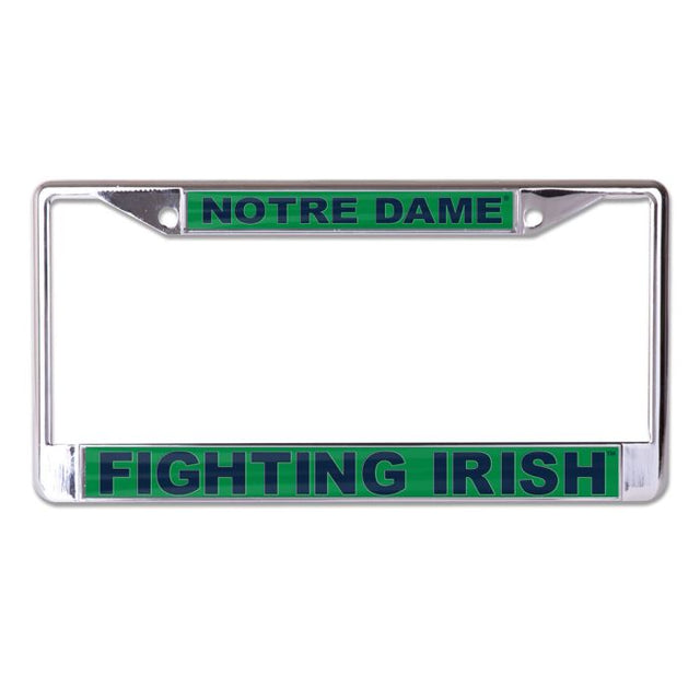 Notre Dame Fighting Irish FIGHTIN' IRISH Lic Plt Frame S/L Printed