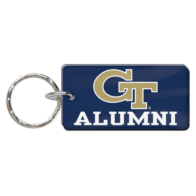 Georgia Tech Yellow Jackets Keychain Rectangle