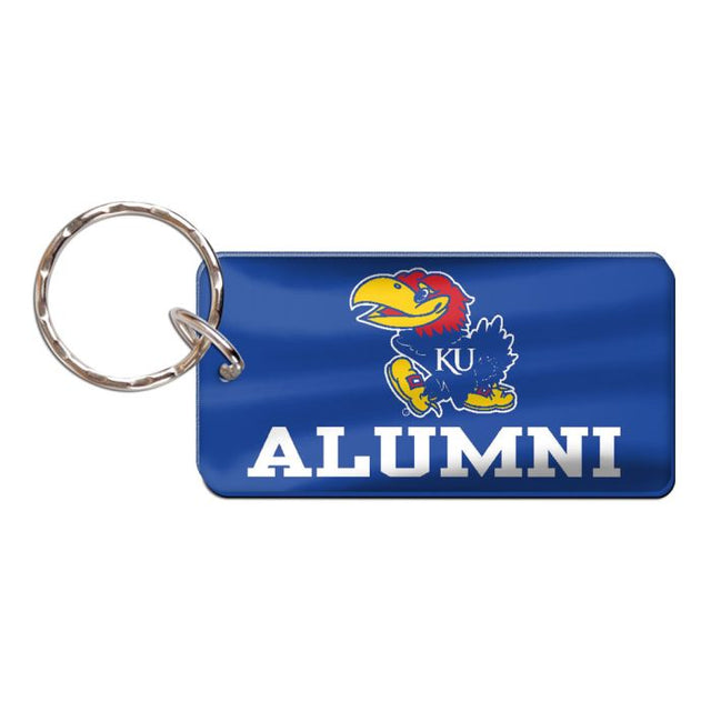 Llavero rectangular de los Kansas Jayhawks