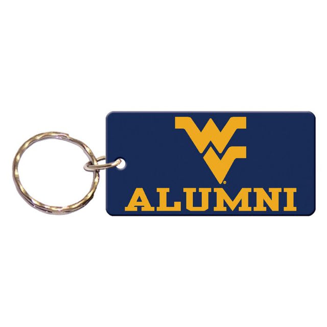 Llavero rectangular de los West Virginia Mountaineers