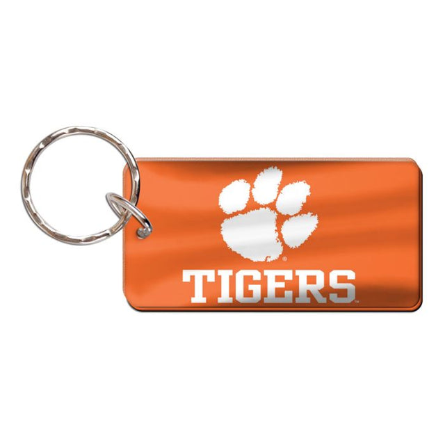 Llavero rectangular de los Clemson Tigers