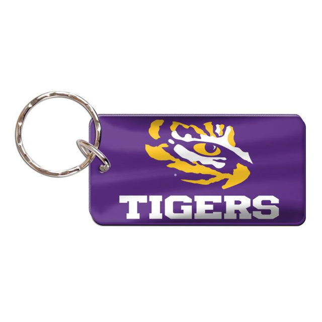 LSU Tigers Keychain Rectangle