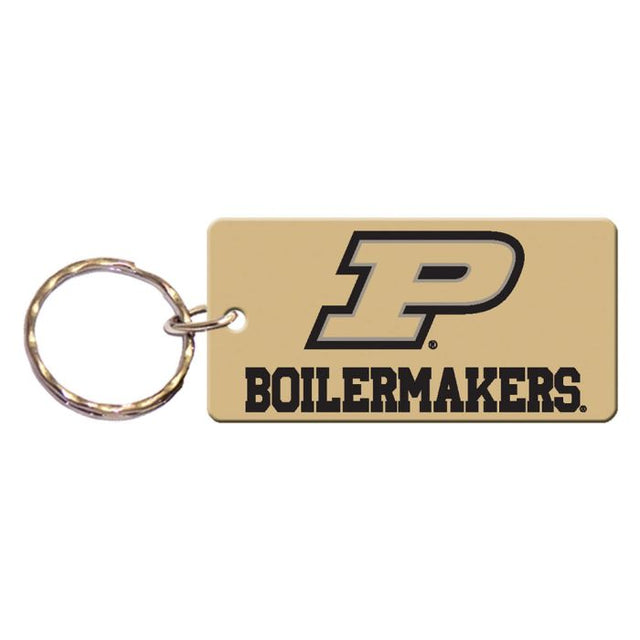 Llavero rectangular de los Purdue Boilermakers