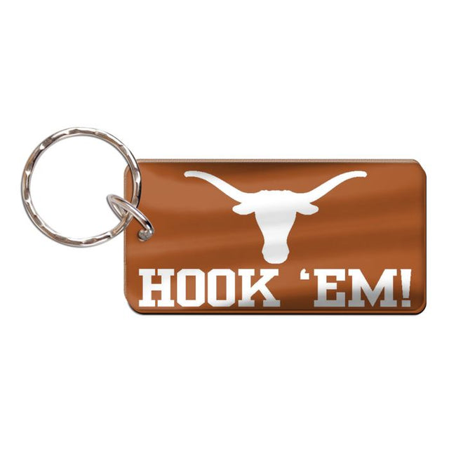 Llavero rectangular de Texas Longhorns