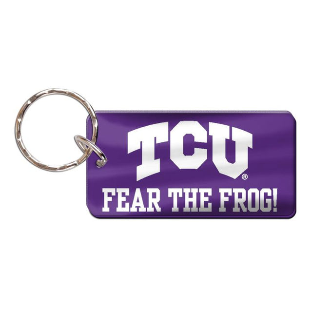 TCU Horned Frogs Keychain Rectangle