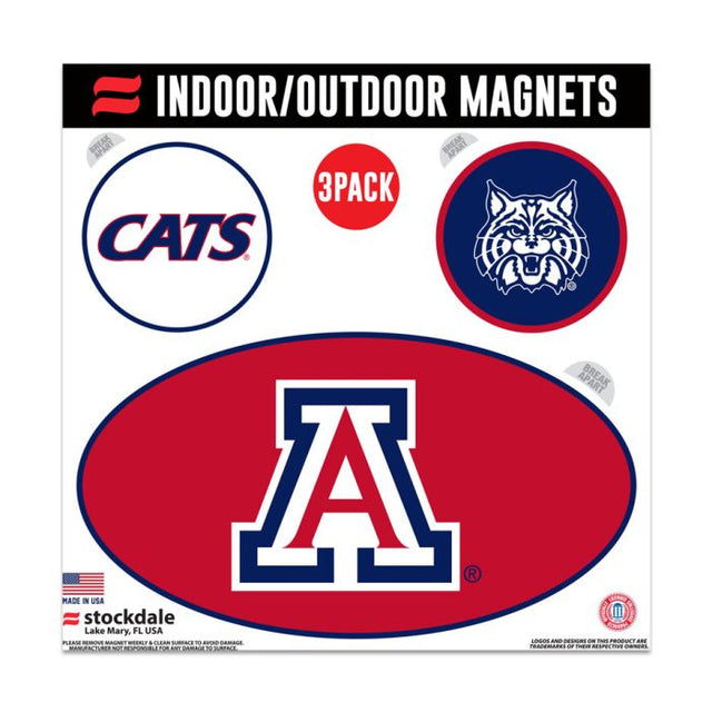 Imanes para exteriores de Arizona Wildcats, 6" x 6"