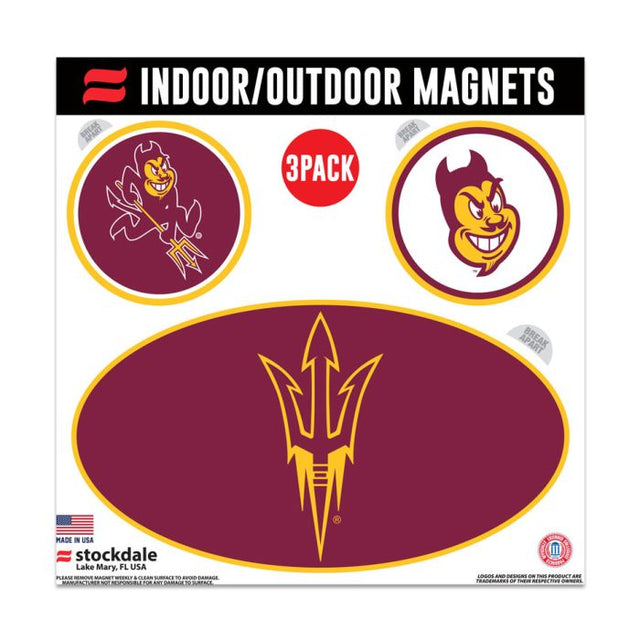 Imanes para exteriores de Arizona State Sun Devils, 6" x 6"