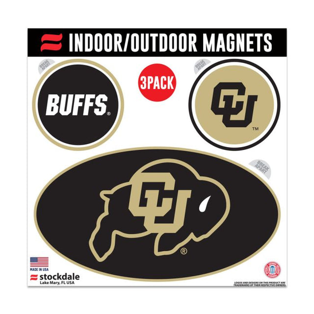 Imanes para exteriores de los Colorado Buffaloes, 6" x 6"