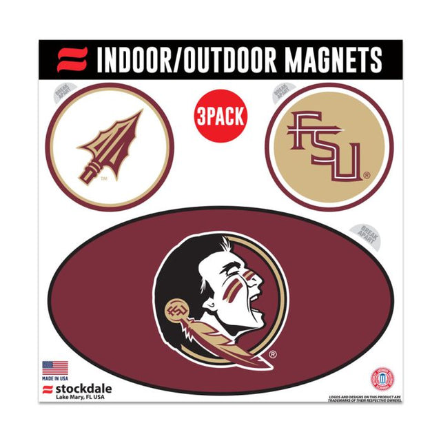 Imanes para exteriores de los Florida State Seminoles, 6" x 6"