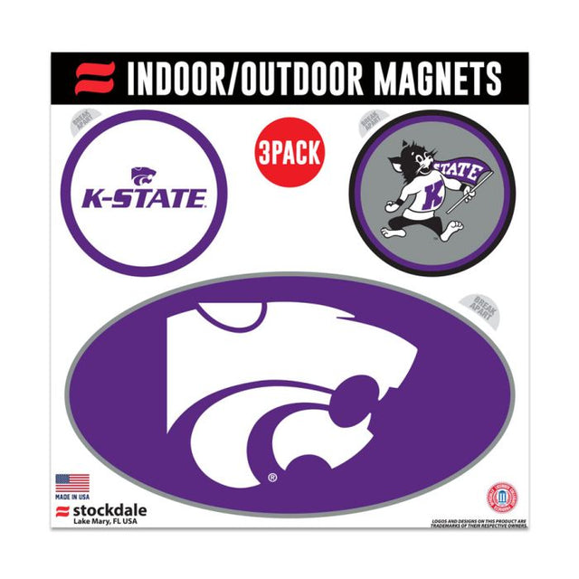 Imanes para exteriores de Kansas State Wildcats, 6" x 6"