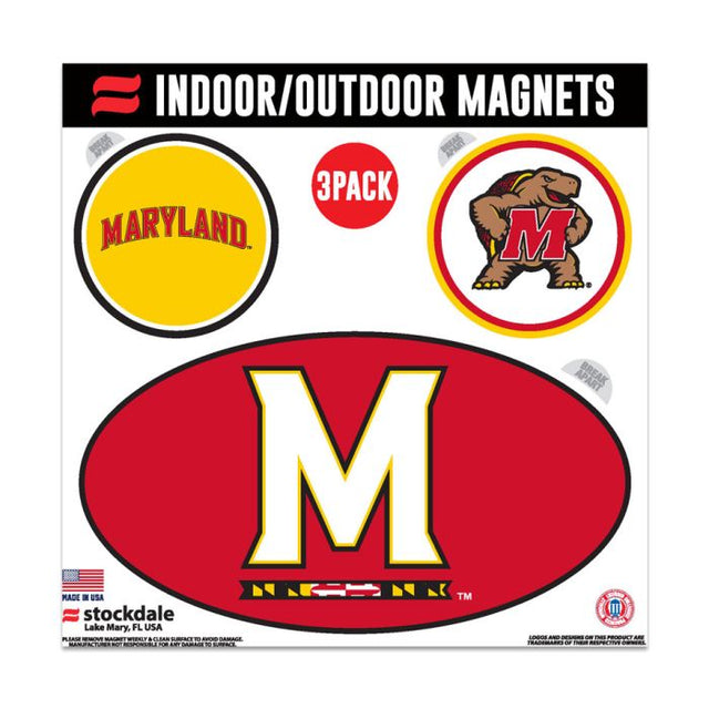 Imanes para exteriores de Maryland Terrapins de 6" x 6"