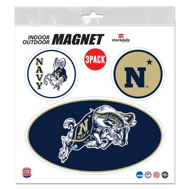 Navy Midshipmen Outdoor Magnets 6" x 6"