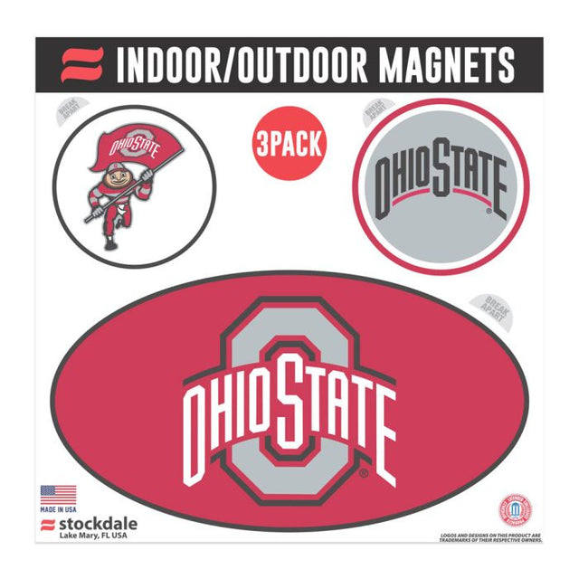 Imanes para exteriores de Ohio State Buckeyes, 6" x 6"