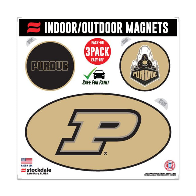 Imanes para exteriores de Purdue Boilermakers de 6" x 6"