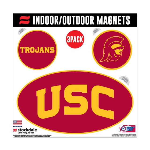 Imanes para exteriores de los Trojans de la USC de 6" x 6"