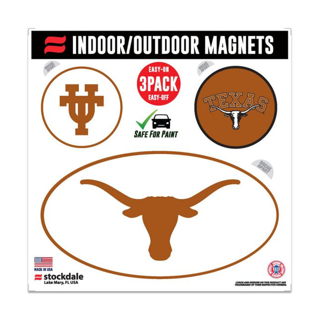 Imanes para exteriores de Texas Longhorns, 6" x 6"