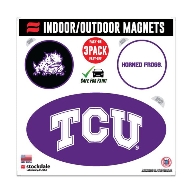 TCU Horned Frogs Outdoor Magnets 6" x 6"