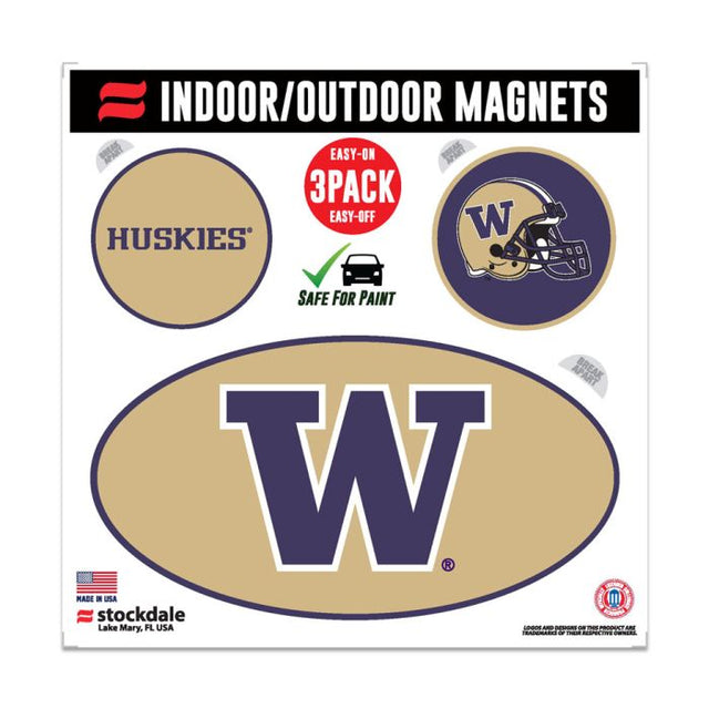 Washington Huskies Outdoor Magnets 6" x 6"