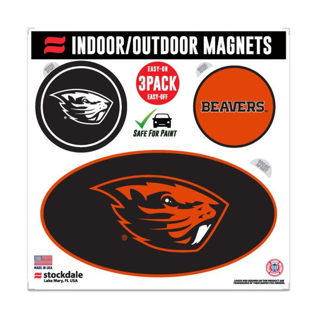 Imanes para exteriores de Oregon State Beavers, 6" x 6"