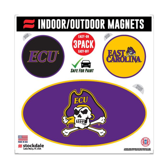 East Carolina Pirates Outdoor Magnets 6" x 6"