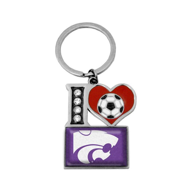 Llavero con la inscripción "I Heart" de los Kansas State Wildcats