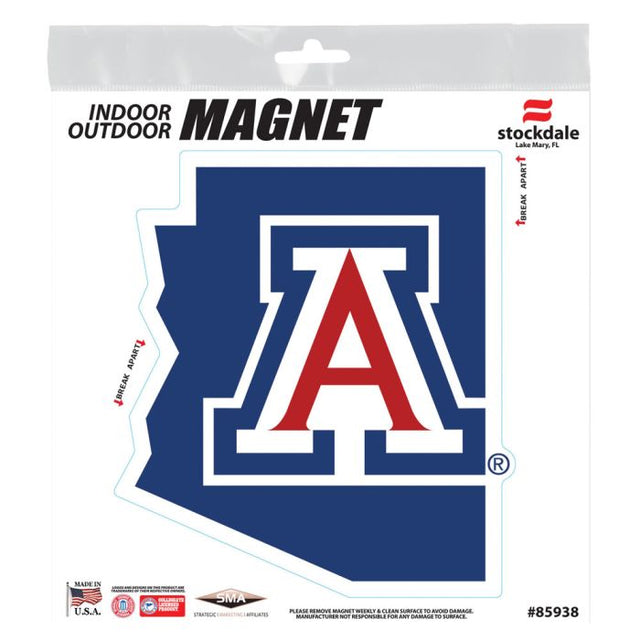 Arizona Wildcats STATE Outdoor Magnets 6" x 6"