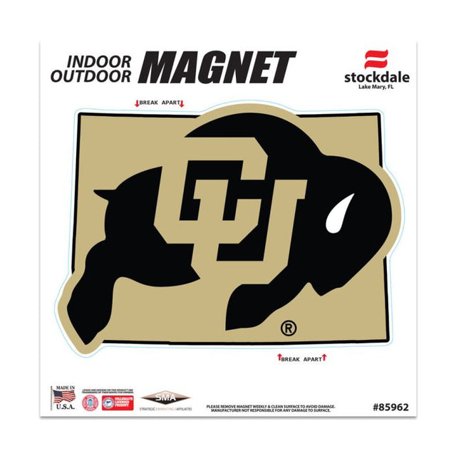 Colorado Buffaloes STATE Outdoor Magnets 6" x 6"