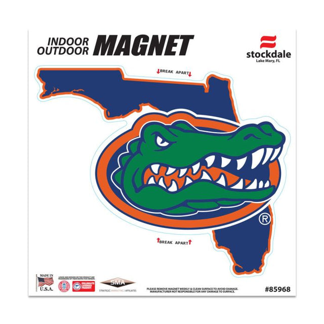 Florida Gators STATE Outdoor Magnets 6" x 6"