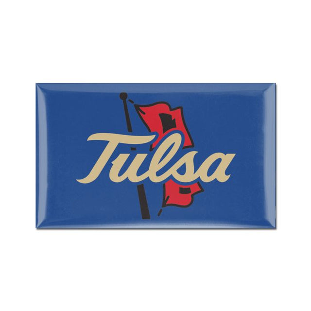 Imanes abovedados de los Golden Hurricanes de Tulsa, 3" x 5"