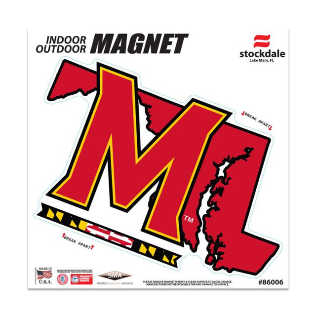 Maryland Terrapins STATE Outdoor Magnets 6" x 6"