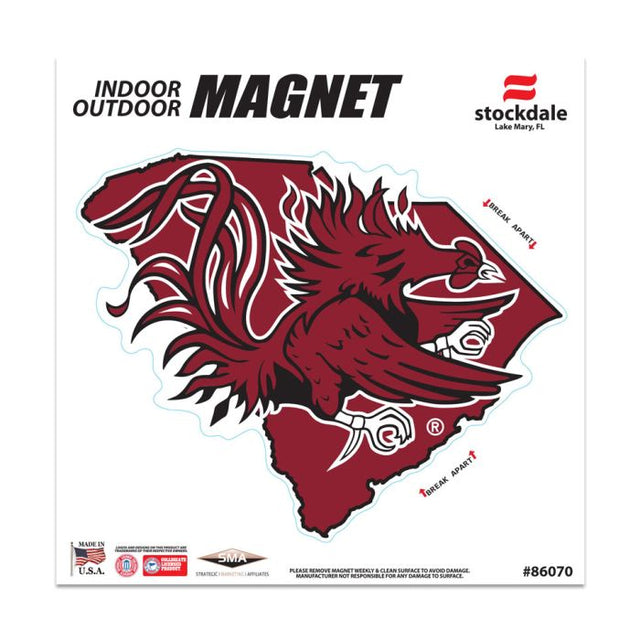 South Carolina Gamecocks Outdoor Magnets 6" x 6"