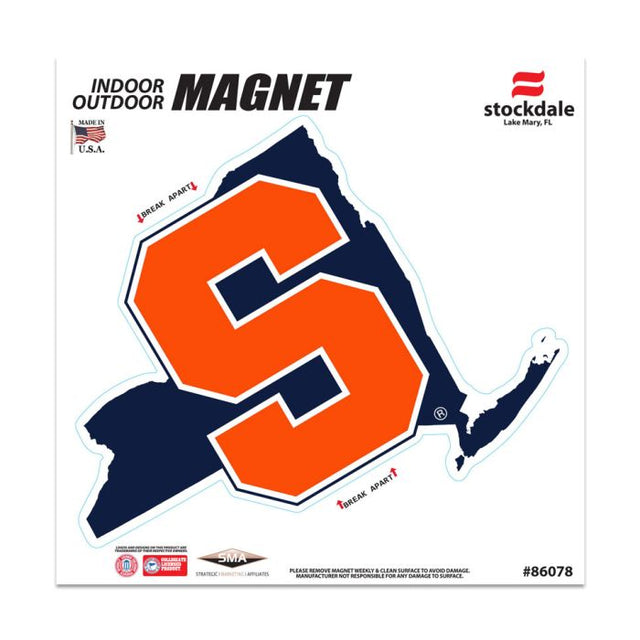 Imanes para exteriores de Syracuse Orange STATE de 6" x 6"