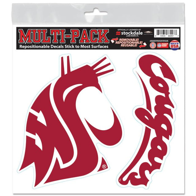 Washington State Cougars All Surface Decals 12" x 12"