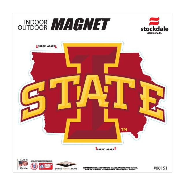 Iowa State Cyclones Outdoor Magnets 6" x 6"