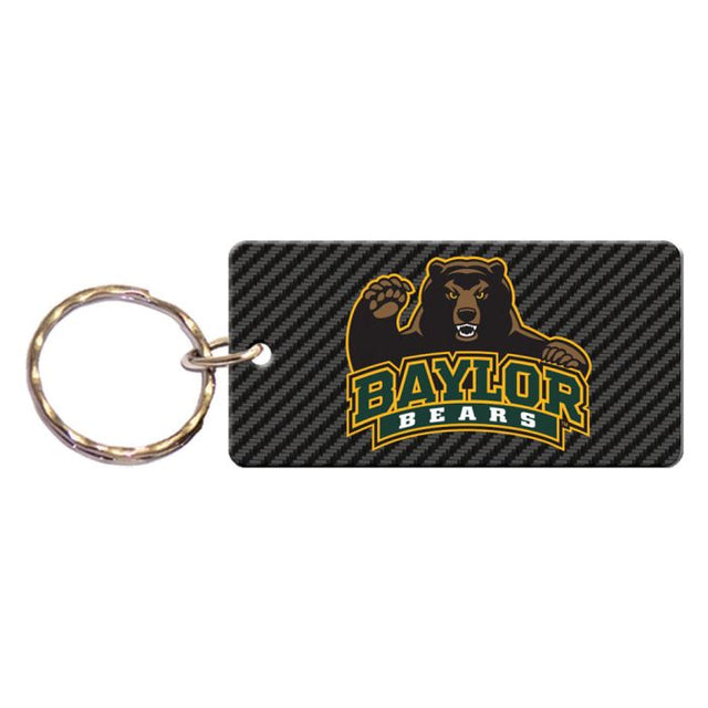 Llavero rectangular CARBON de los Baylor Bears