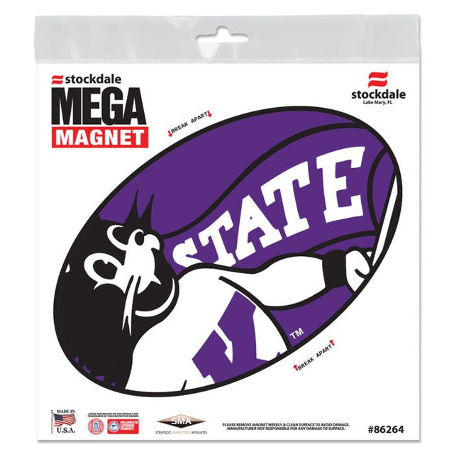 Imanes para exteriores MEGA de Kansas State Wildcats, 6" x 6"