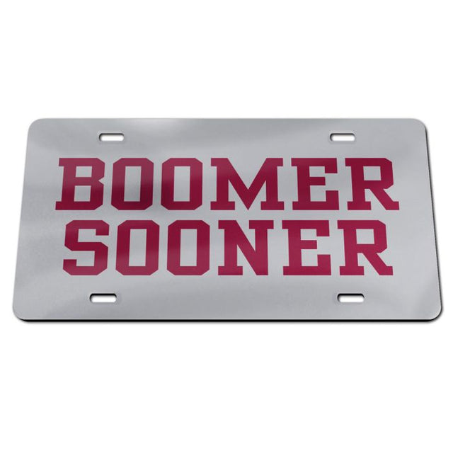 Oklahoma Sooners Acrylic Classic License Plates