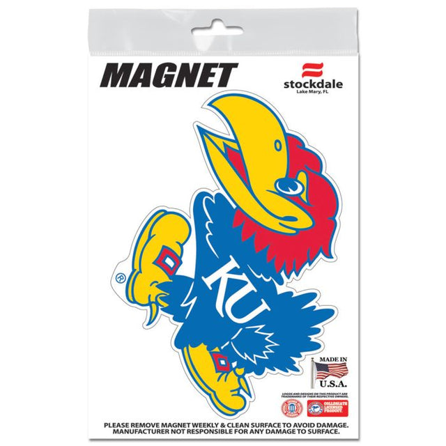 Imanes para exteriores de los Kansas Jayhawks, 3" x 5"